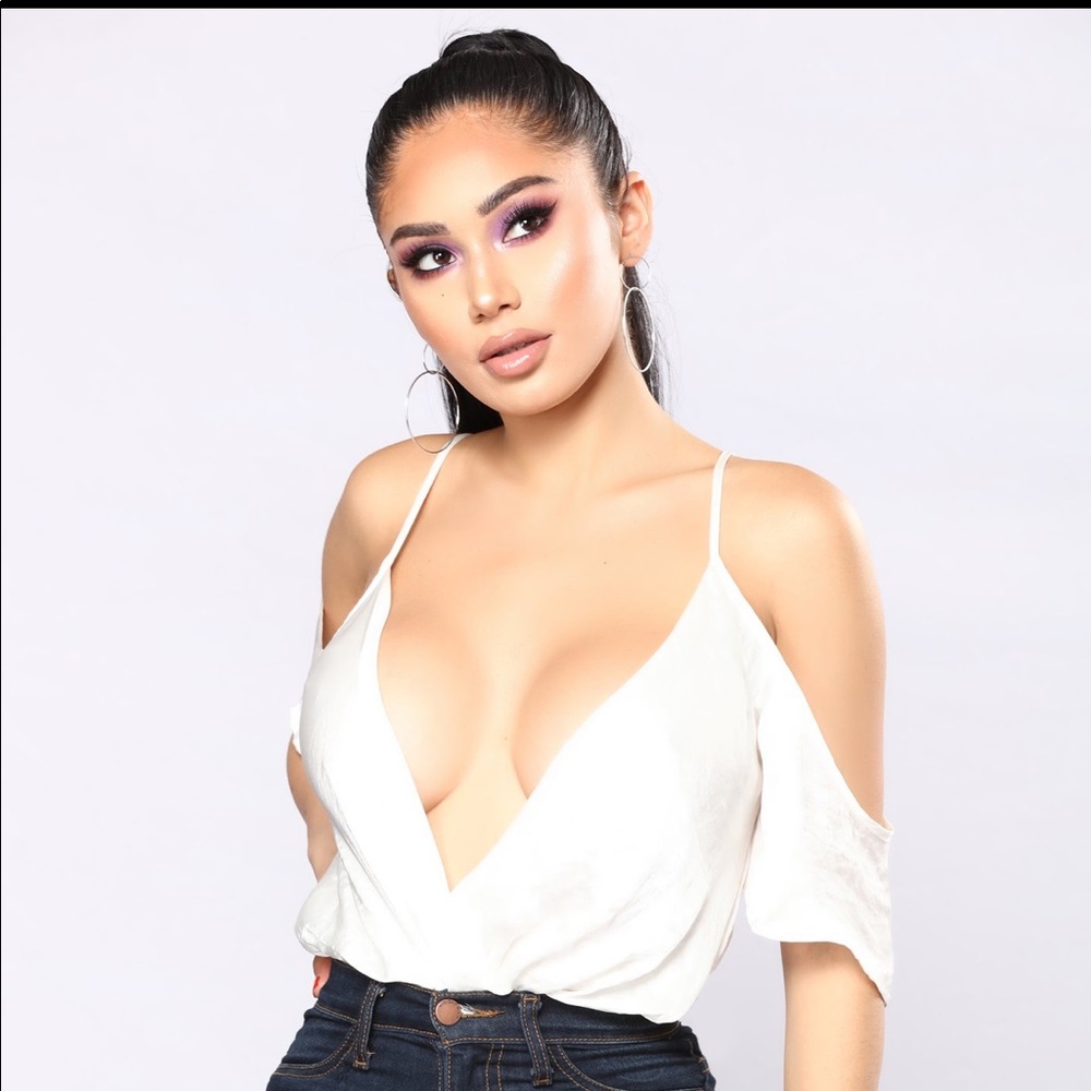 White leotard type top